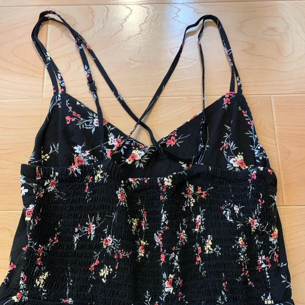 ✨HP✨ 🌺 2/$20 Garage black floral tank Dress - Picture 4 of 6